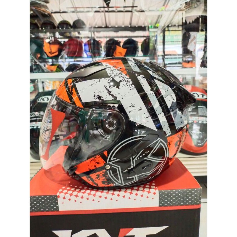 helm kyt galaxy #5 motif black/red