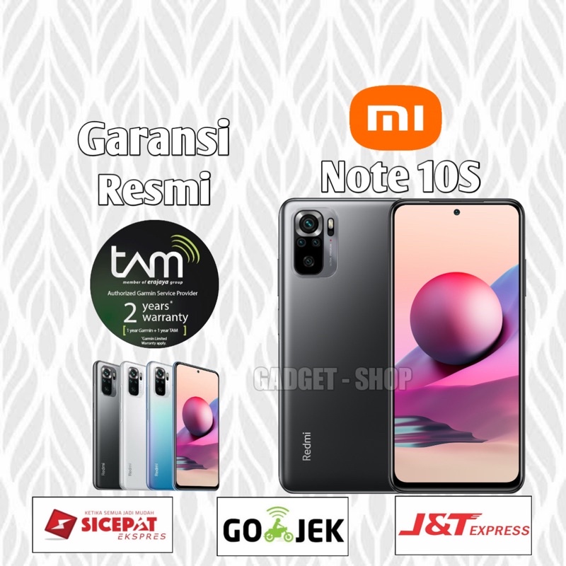 Xiaomi Redmi note 10S NFC 6/64 6/128 8/128 garansi resmi