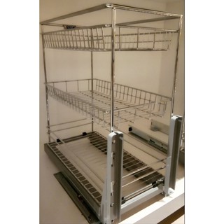 Rak Dapur Serbaguna 3 Tingkat dengan Bracket SC 29023 SM Rak Dapur Serbaguna 3 Tingkat dengan Bracket SC 29023 SM