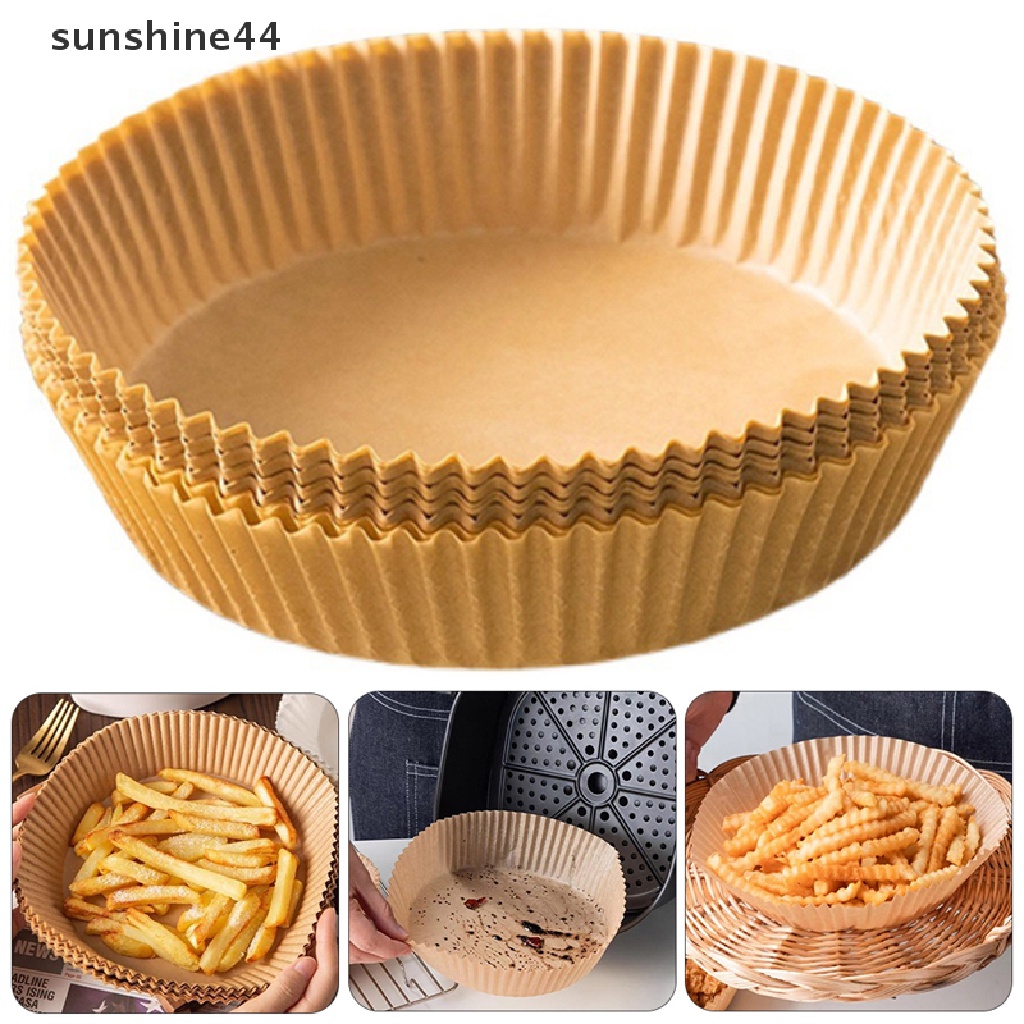 Sunshine 25 / 50pcs Kertas Alas Air Fryer Anti Lengket / Minyak Sekali Pakai