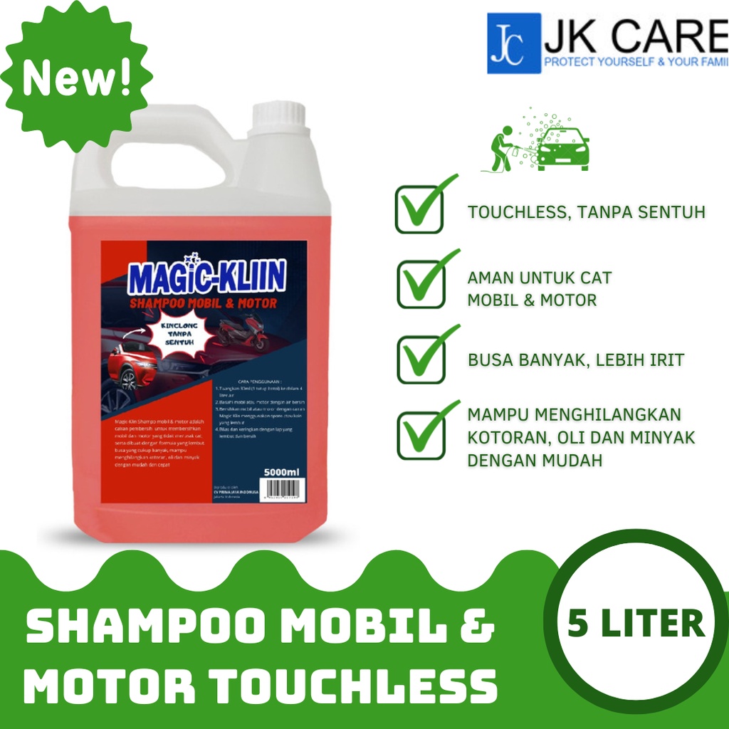 Magic-Klin Shampoo Mobil &amp; Motor Touchless 5 Liter