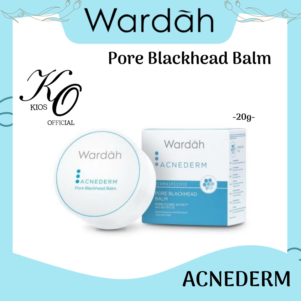 Wardah Acnederm Pore Blackhead Balm With Tea Tree Oil 20g | Pembersih Komedo