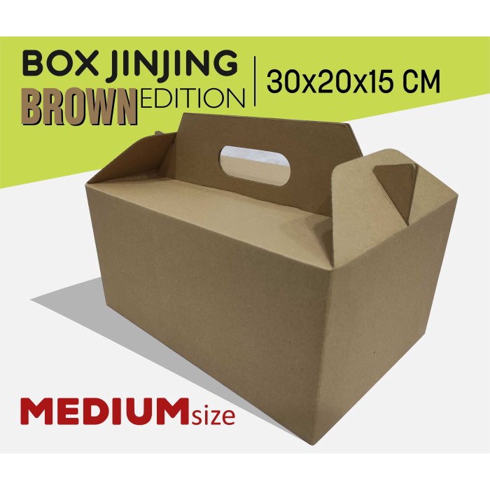 

PROMO KARDUS/KARTON BOX DIE CUT MURAH UK.30X20X15 CM JINJING BAHAN PREMIUM - uk. 30x20x15 cm