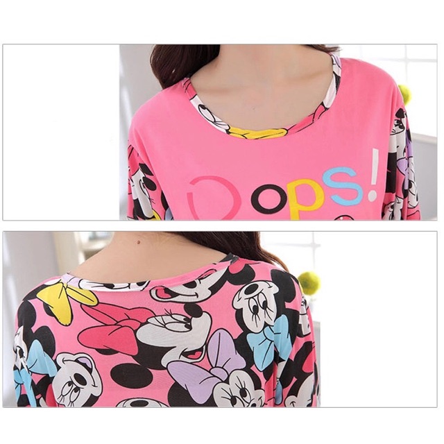 PP260 Baju Tidur Piyama Lengan Panjang Celana Panjang 100% Import Bahan Katun Polyester Korea
