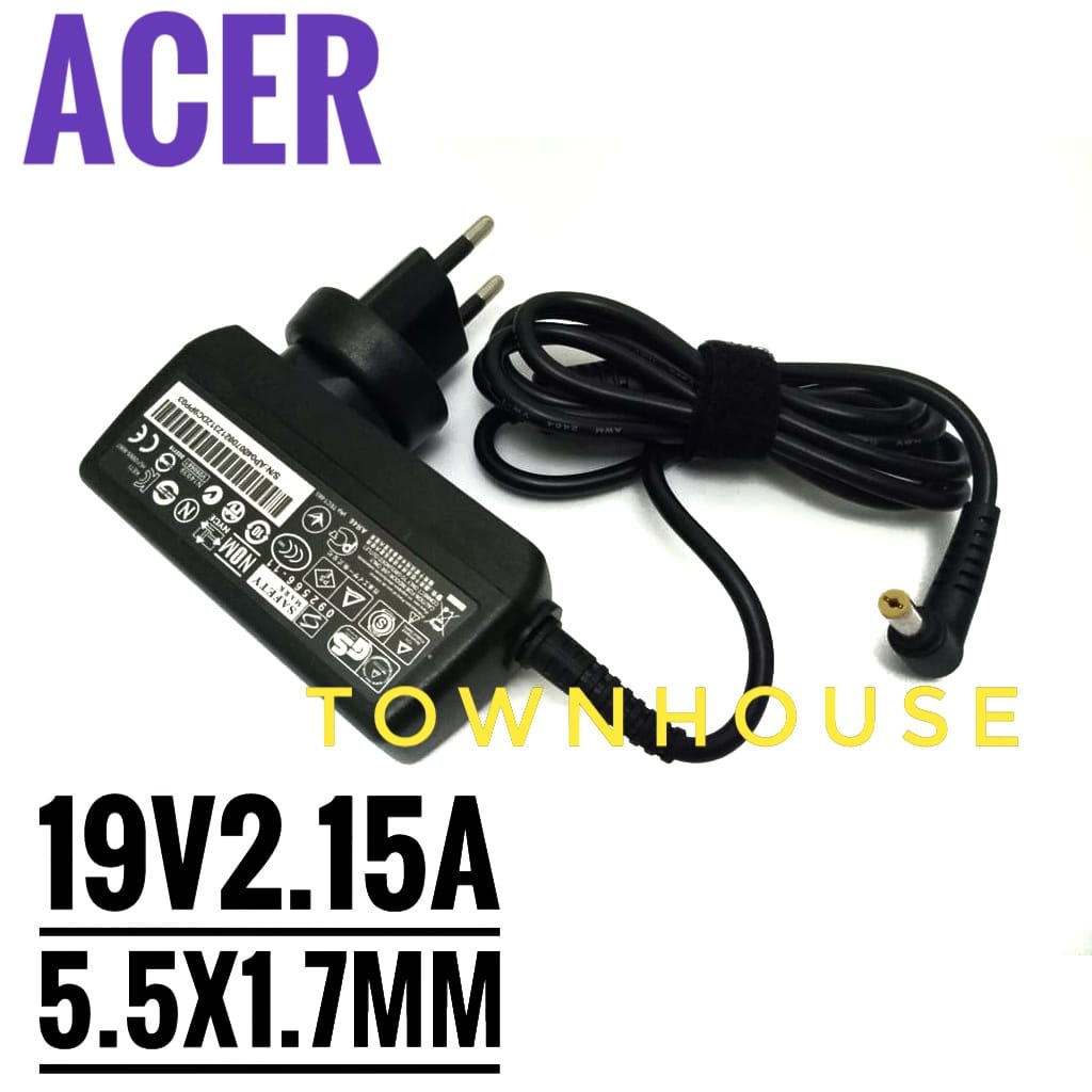 Adaptor Charger NOTEBOOK Acer Aspire One HAPPY 2 19V-2.15A 10.1 INCH 11.6 INCH 756 725 722 751 532 532H 531