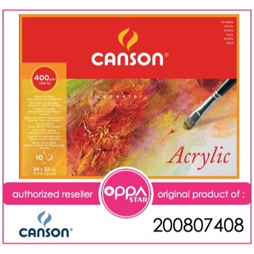 

Canson Acrylic 24 x 32 10 400 Watercolor Kertas Oil 200807408