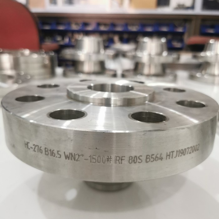 Hastelloy HC-276 Flange WN 2" 1500# RF Sch80s ASTM B564