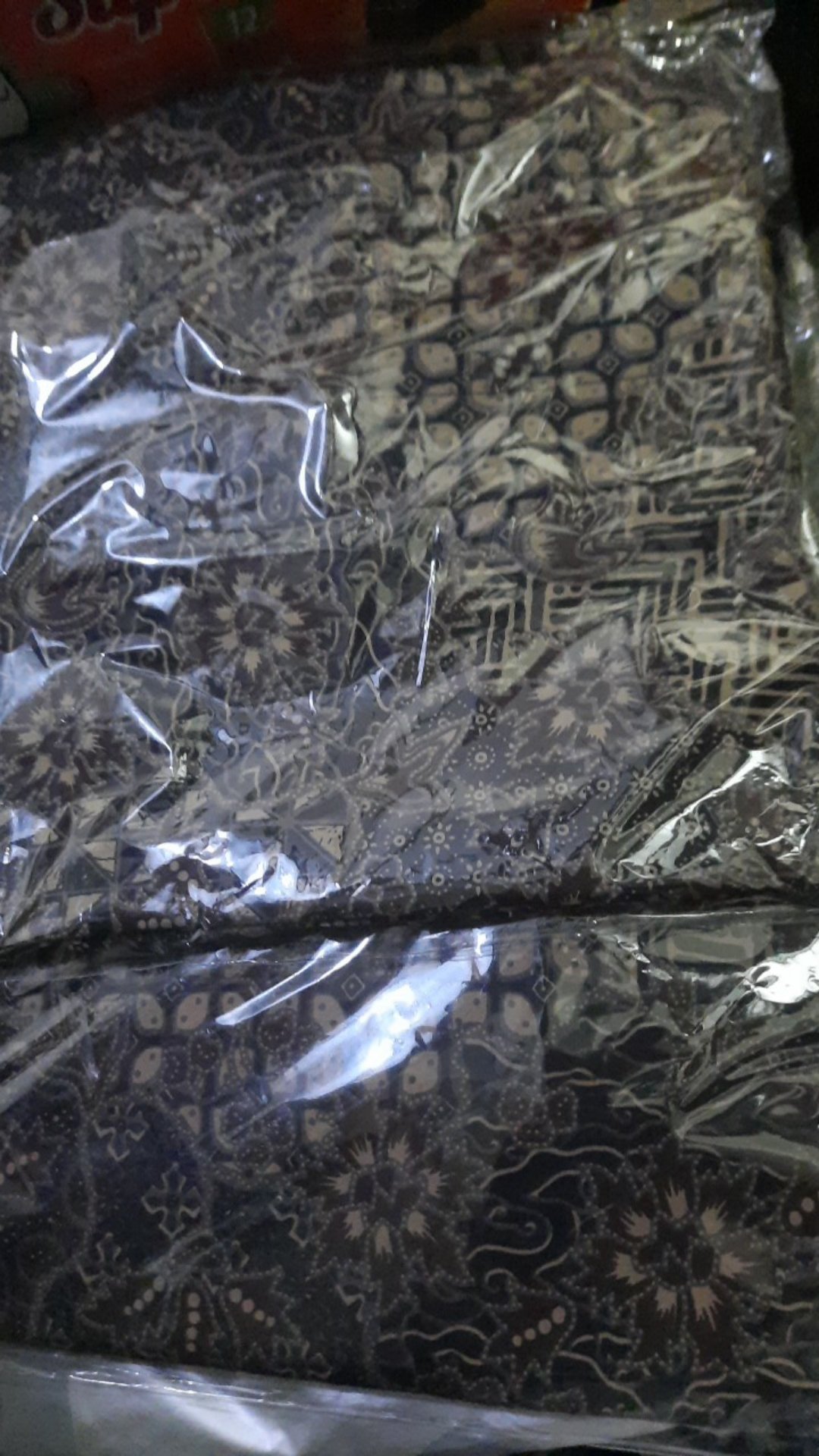 Kemeja Batik Pria Lengan Panjang Premium Motif Sekar Jagad Hitam Coklat Tua 729065 Cap 72