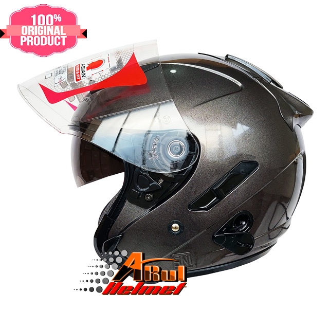 HELM KYT GALAXY FLAT R GUNMETALIK ORIGINAL KYT GALAXY FLAT R