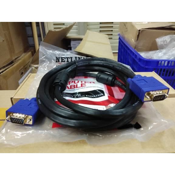 Netline Kabel VGA 3Meter Gold Plated