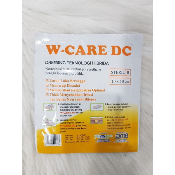 w-Care DC Steril ukuran 10 x 10 cm