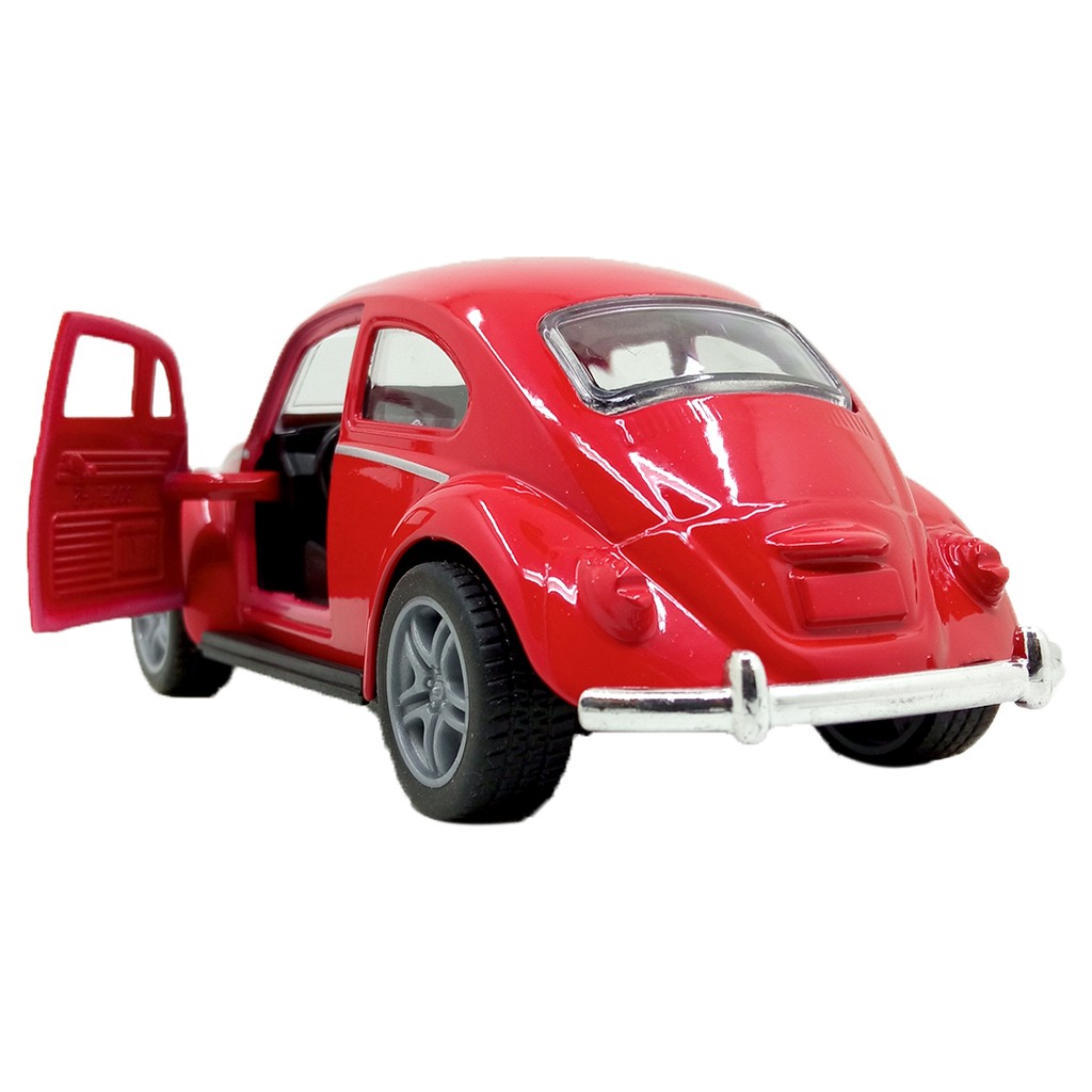 Toy Addict VW Beetle Classic Car Merah Diecast Mainan Mobil Klasik