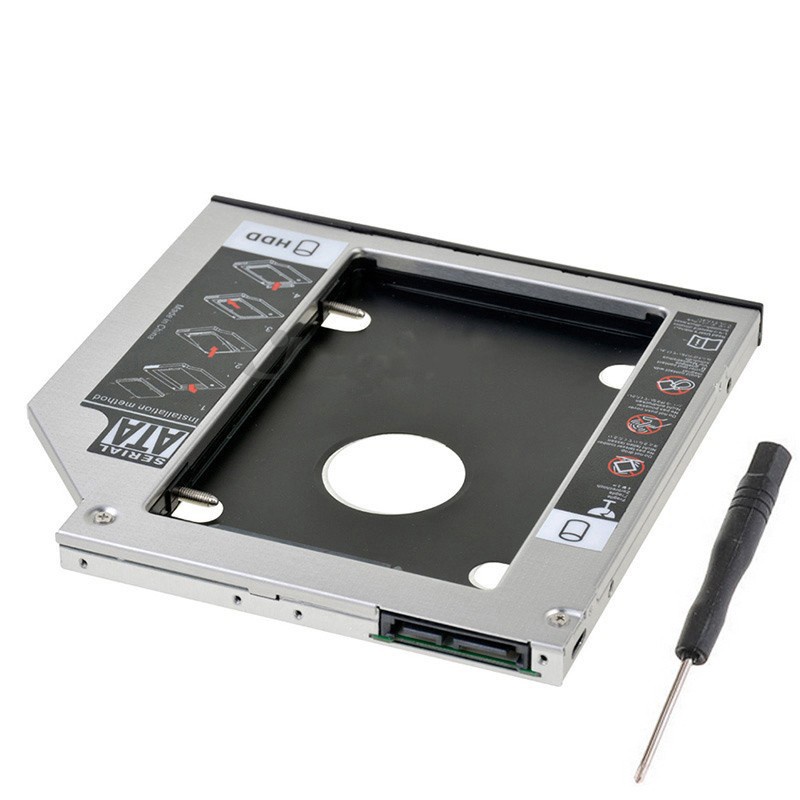 HDD SSD Caddy TEBAL 12.7mm 12,7mm SATA to SATA HDD to DVD CD ROOM FOR LAPTOP NEW