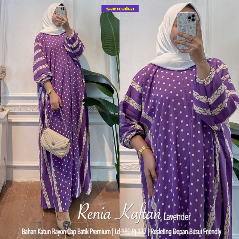 BUNDA HOME KAFTAN / LONGDRESS KAFTAN / GAMIS KAFTAN SUPER JUMBO