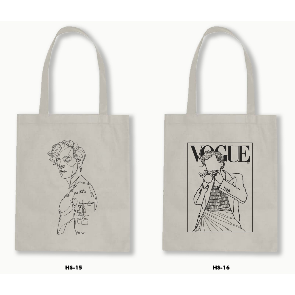 TOTE BAG BLACU - HARRY STYLES 01