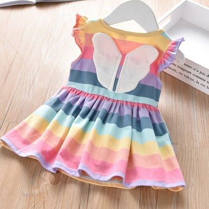 Dress baby import /dress Mini anak /dress rainbow import 1-5 tahun