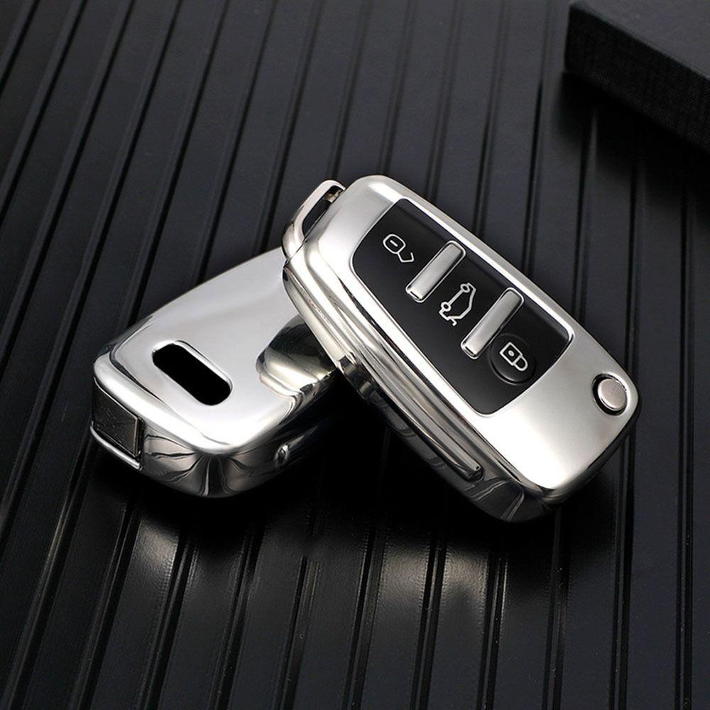 Top Remote Key Case Soft TPU Pelindung Kulit Key Fob Cover