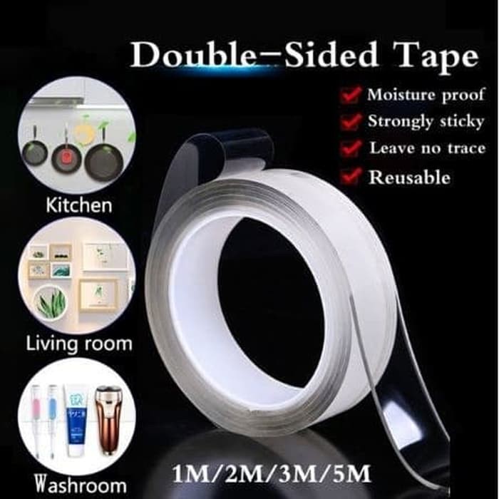 

LAKBAN DOUBLE TAPE PEREKAT NANO 2 SISI