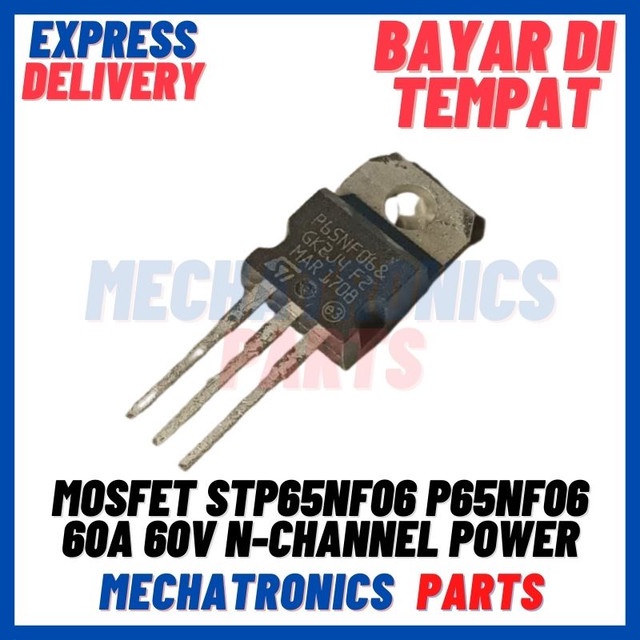 [SMC-9145] MOSFET STP65NF06 P65NF06 60A 60V N-CHANNEL POWER MOSFET