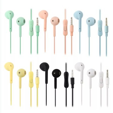 SUKSES-Headset Macaron U19 Extrabass Earphone Headphone Handsfree