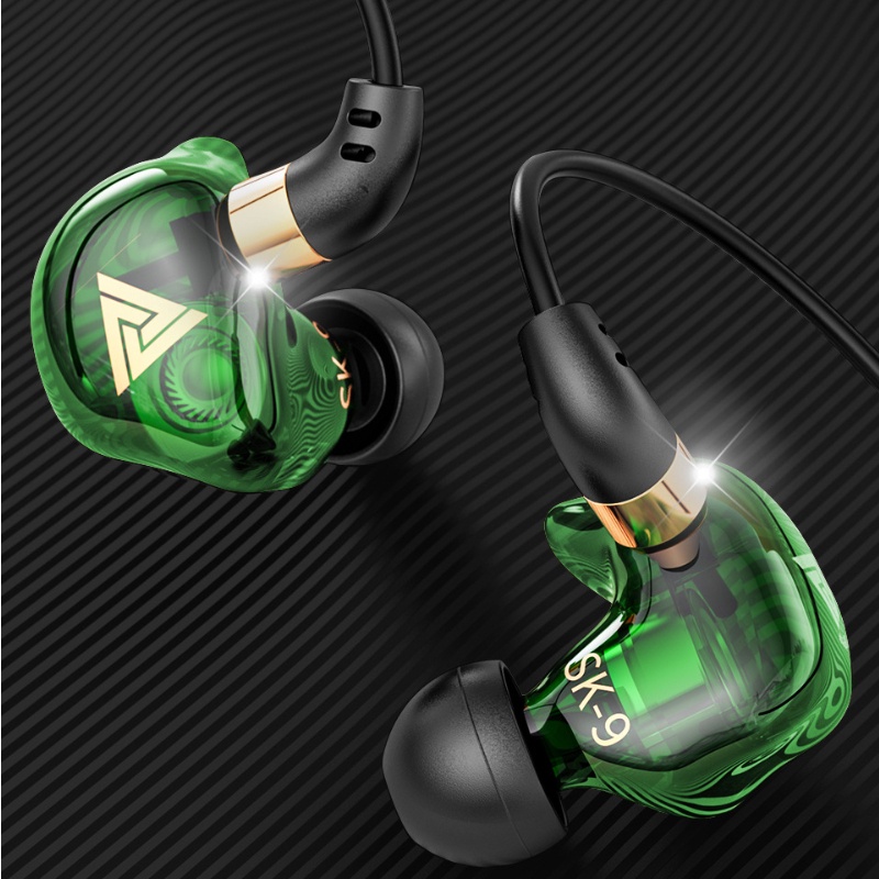 Qkz Sk9 Earphone In Ear Hifi Heavy Bass Dengan Mic