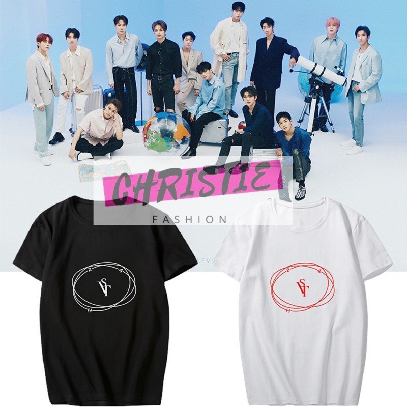 KAOS KPOP SEVENTEEN 24H S-XXL / KAOS TSHIRT KOREA KPOP SEVENTEEN JAPAN COMEBACK Hoshi Jun The8 Dino