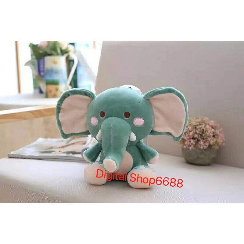 BONEKA GAJAH DUDUK / ELEPHANT DOLL UKURAN TINGGI 25 CM