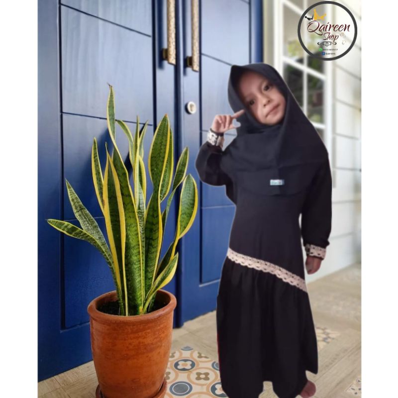 GAMIS ANAK SYARI RENDA SET JILBAB (NAFY)