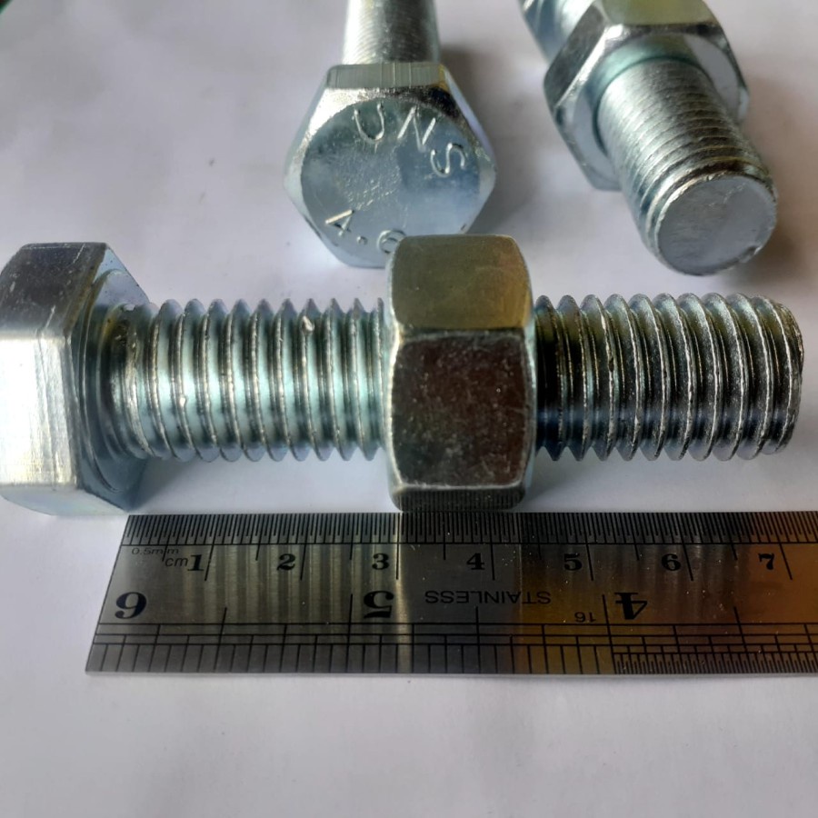 BAUT MUR PUTIH M16 X 70 / BMP M16X70 / BAUT M16X70 PUTIH BMP M16 X 70 KUNCI 24