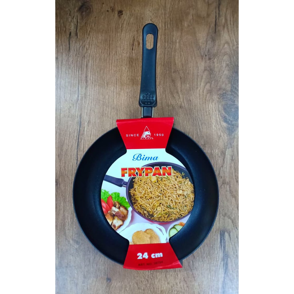 BIMA FRYPAN TEFLON 24 CM / BIMA PENGGORENGAN TEFLON ALAS MERAH / 30724
