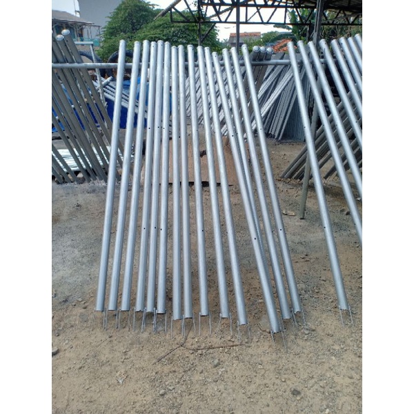 Tiang pagar BRC hot dip galvanized (HDG) tinggi 150cm,tiang pagar BRC murah
