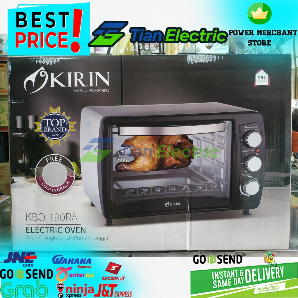 KIRIN KBO-190RA Electric Oven 19 Liter