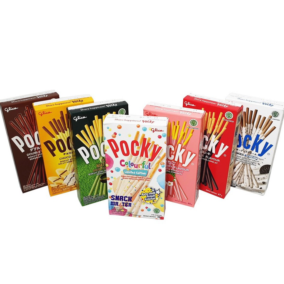 

[HALAL] POCKY Glico Stick Aneka Rasa / Pretz Pizza / Corn Poky Poki Semangka Watermelon