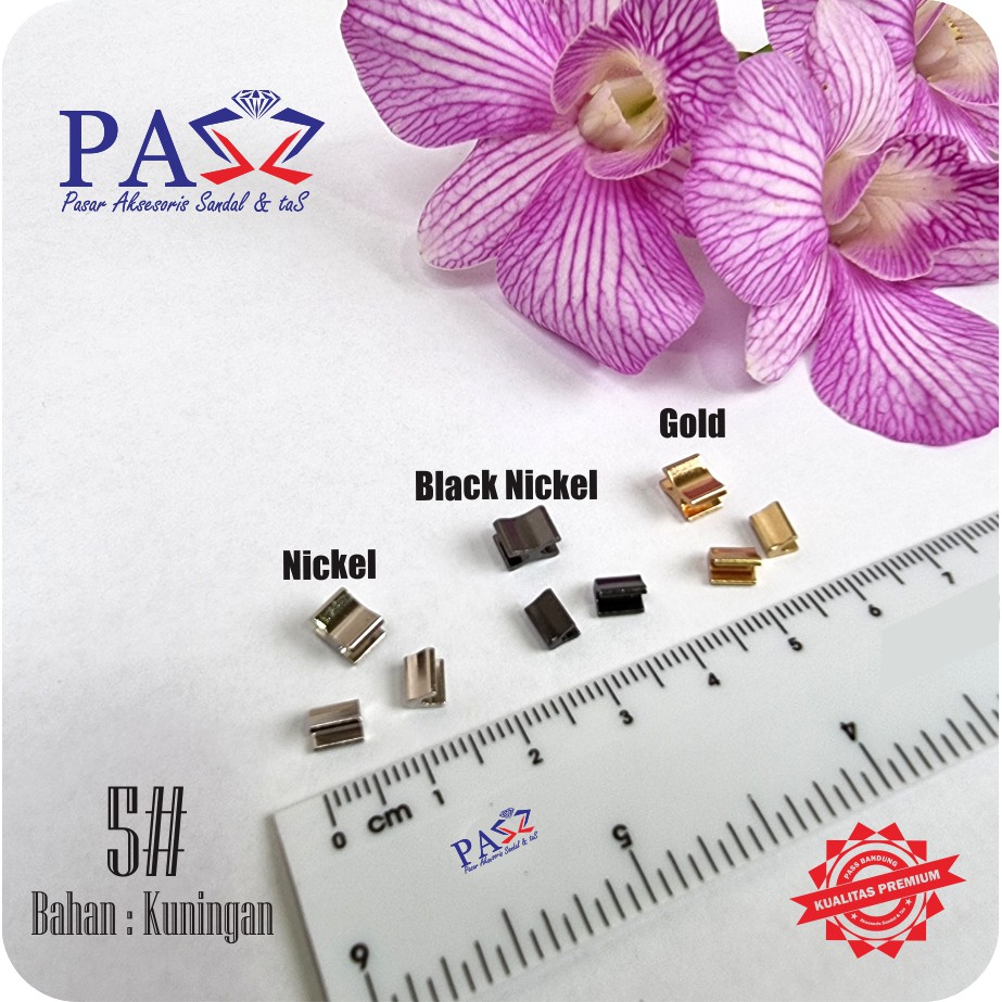 Stopper Resleting Atas Bawah Kuningan 5# Harga Per 12set