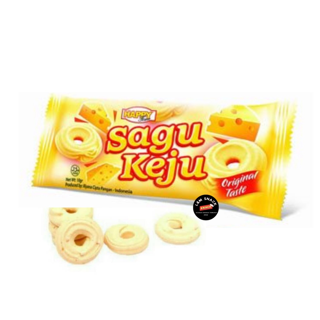 Sagu Keju Kue Kering Happy Time 1 Pack Isi 20 pcs @10gr