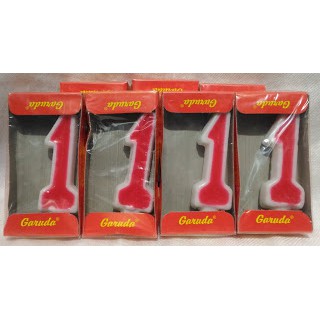 Lilin Ultah Ulang Tahun Birthday Candle Angka 1 Satu One READY STOCK