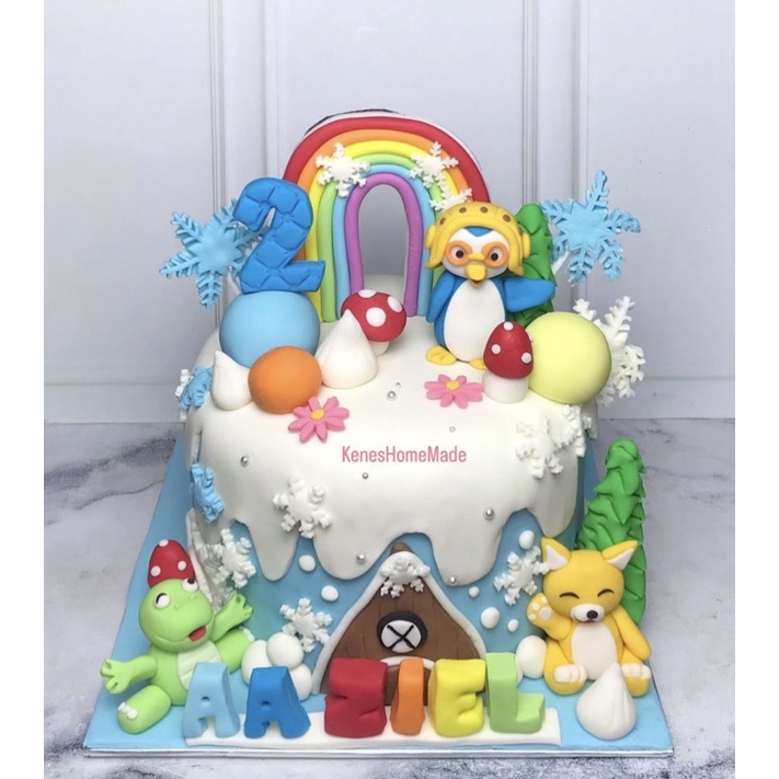 Jual Kue Ulang Tahun Pororo / Cake Ultah Pororo Shopee Indonesia