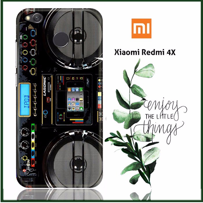 Boombox Ghetto Blaster Funny Y0509 Xiaomi Redmi 4X Full Print 3D Case