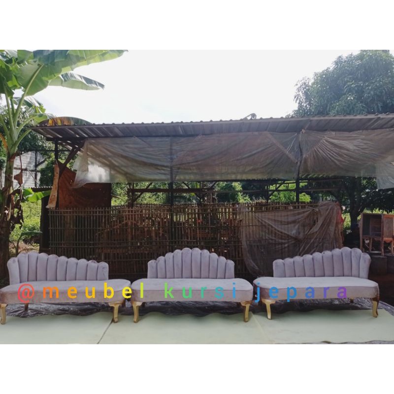 [Ready Stok]KURSI PELAMINAN KIPAS , SOFA PELAMINAN KERANG KIPAS MIRING