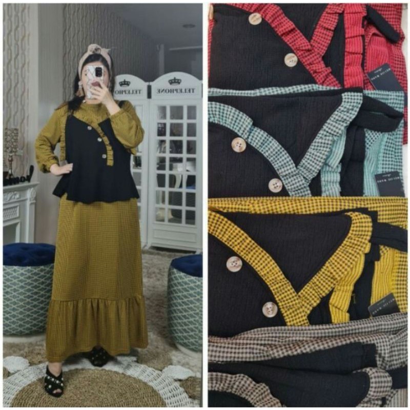 Gamis 2in1 Rompi by Meijiwang