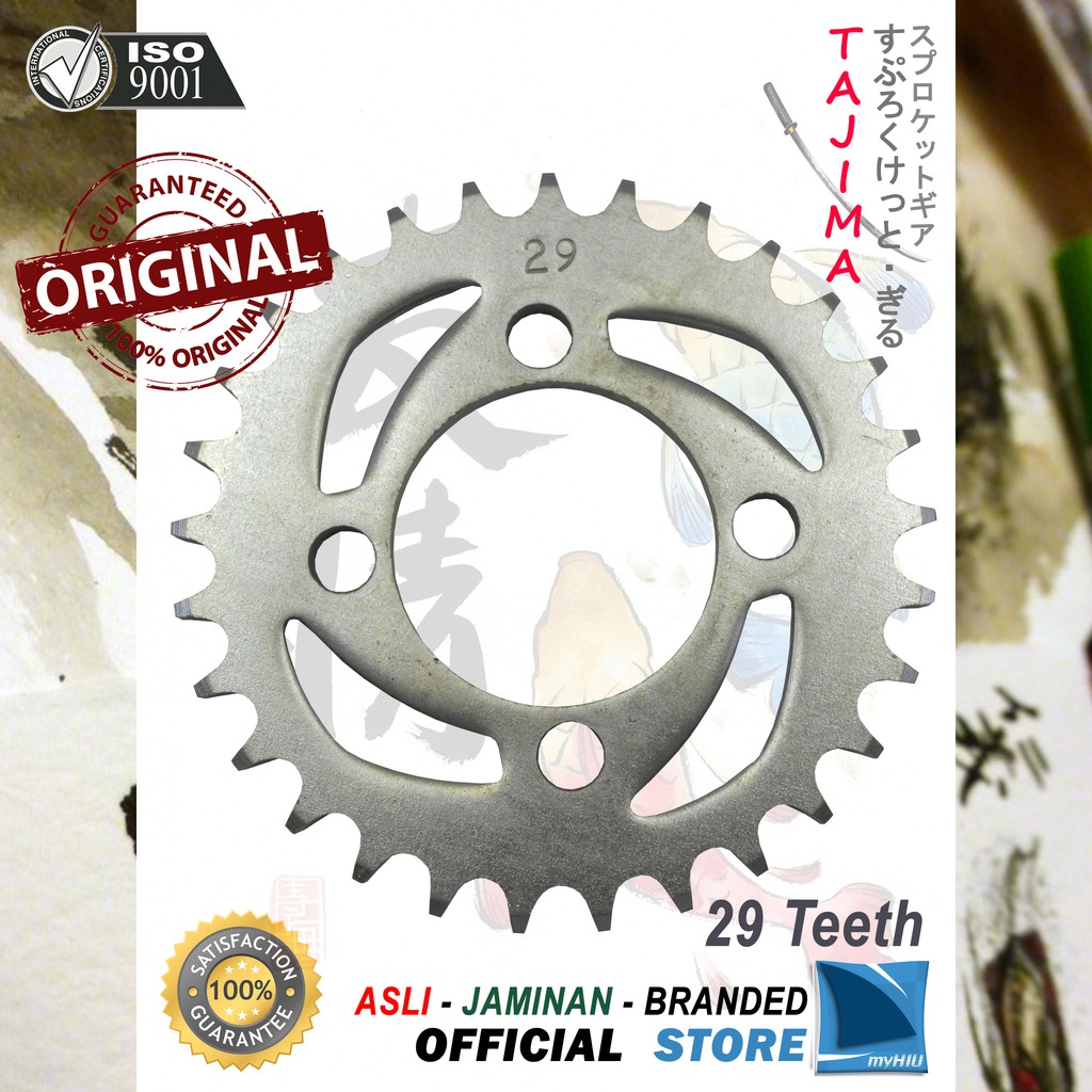 Gigi Tarik 28T ~ 39T KAWASAKI Blitz, ZX 130 Gir Belakang - Rear Sprocket Gear TAJIMA