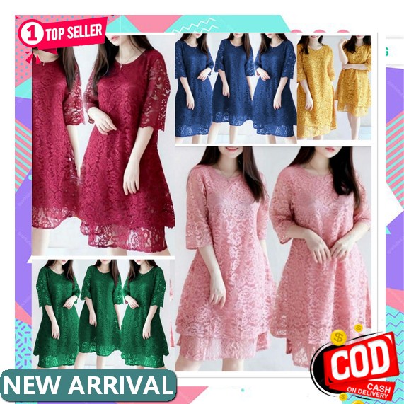 Zaza_Fashion Dress Wanita Terbaru 2022 Import Real Pict / Dress Wanita Korean Style 0240 Cami Dress 