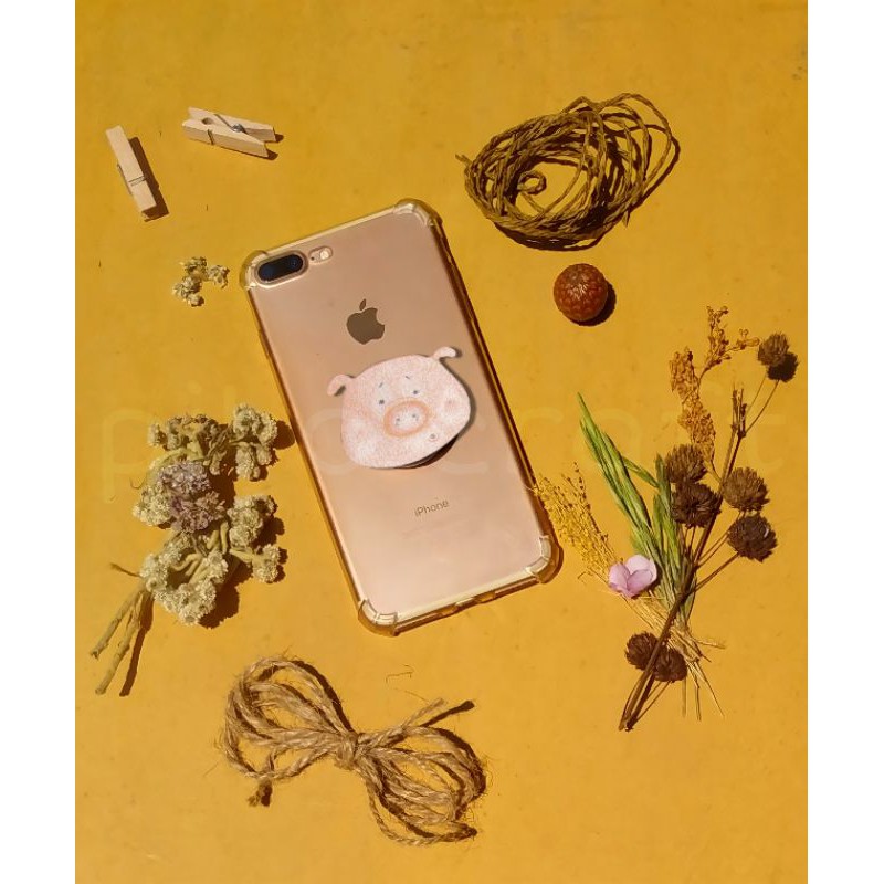 

PENELOPE the pig" pibocraft pop socket akrilik watercolor pencil gambar babi