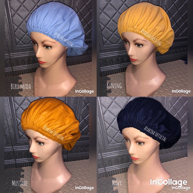 ✅Hairnet Kain Polos/ Nurse Cap (Bisa Dicuci)