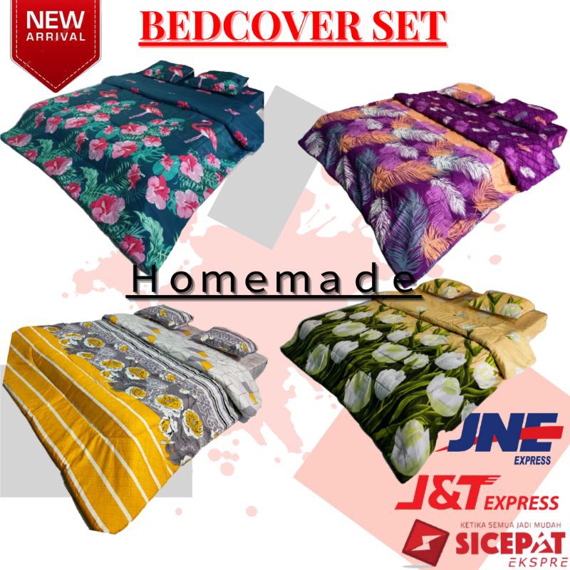 Bedcover Set Badcover Sprei Seprei Seprai Set 180x200 Homemade Karakter Murah