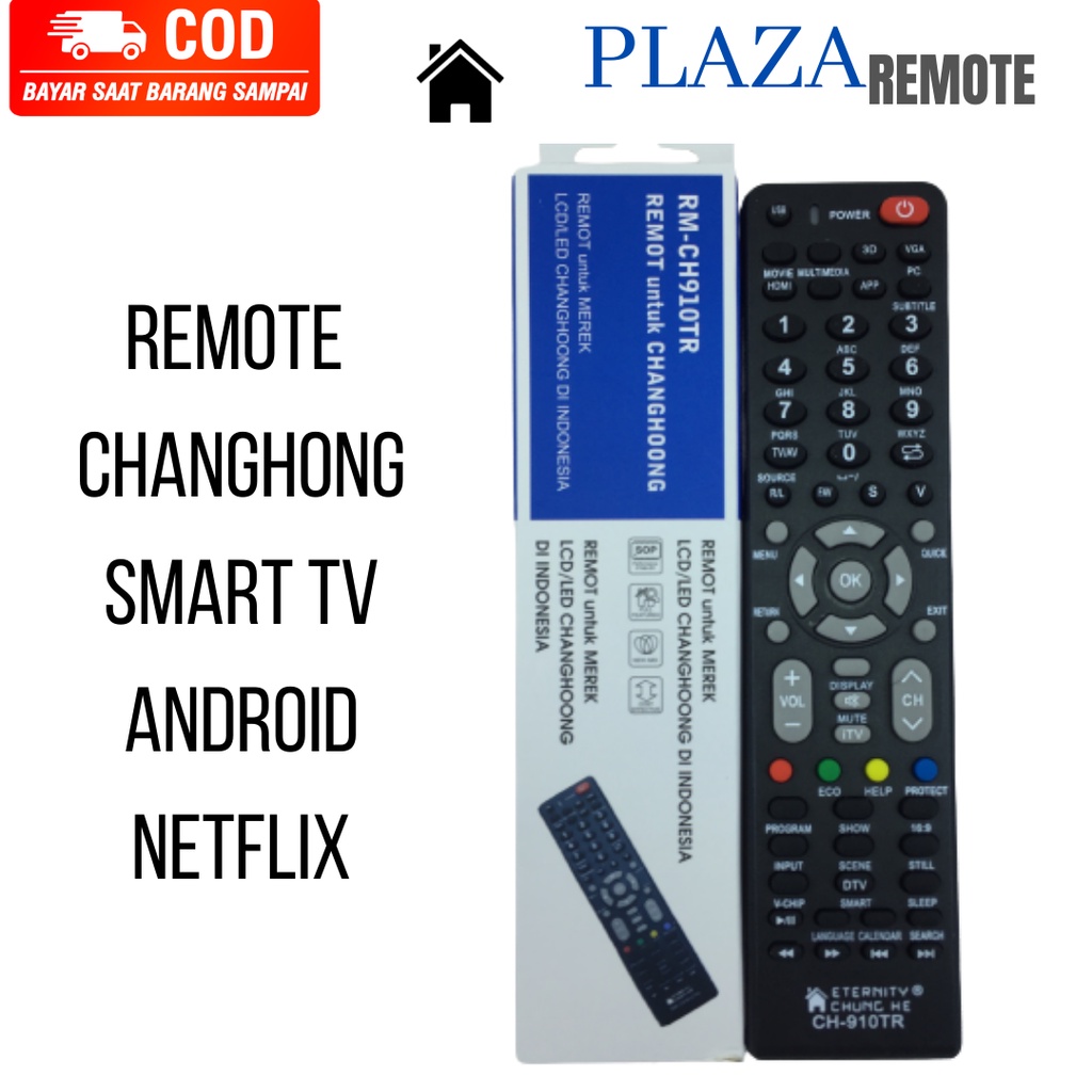 REMOTE TV MULTI CHANGHONG LED SMART TV ANDROID CH910TR