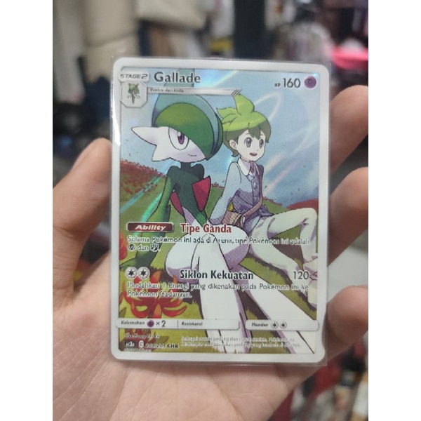 kartu pokemon gallade CHR kirlia evolusi evolution super rare alternate art stage 2 sun and moon gx 