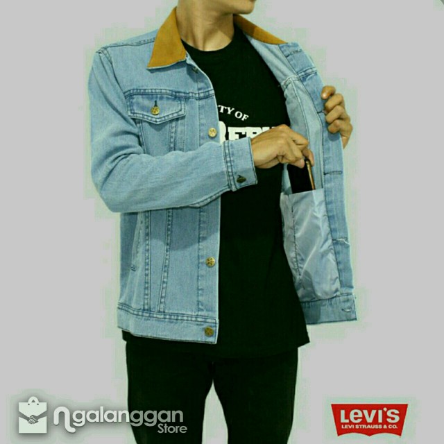 JAKET PRIA MURAH OMH2305 LEVIS JAKET PRIA ARIEL SIZE M.L.XL BERKUALITAS  Jaket Pria A5S6