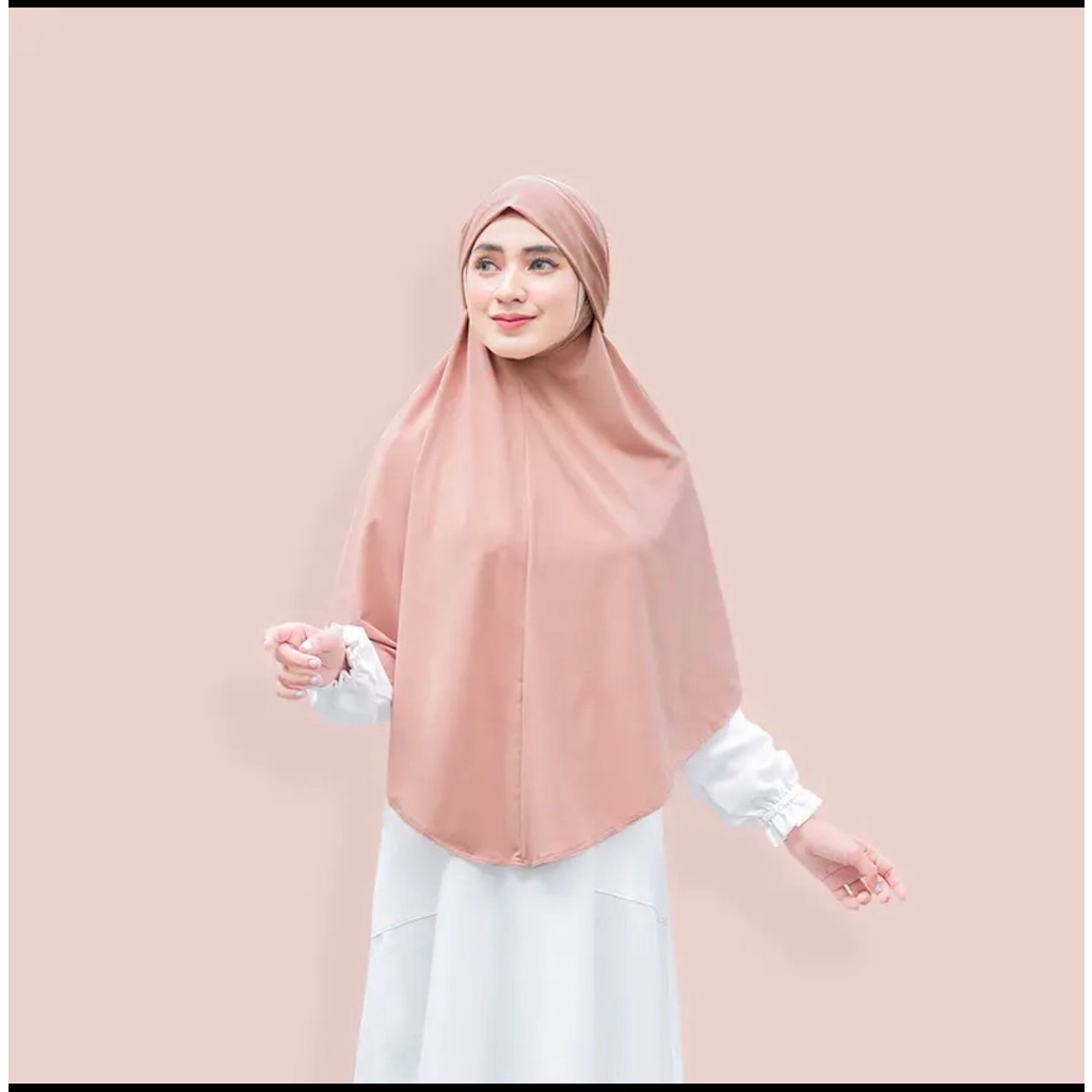 (KJI) HIJAB BERGO MADINA WANITA INSTAN JUMBO JERSEY PREMIUM