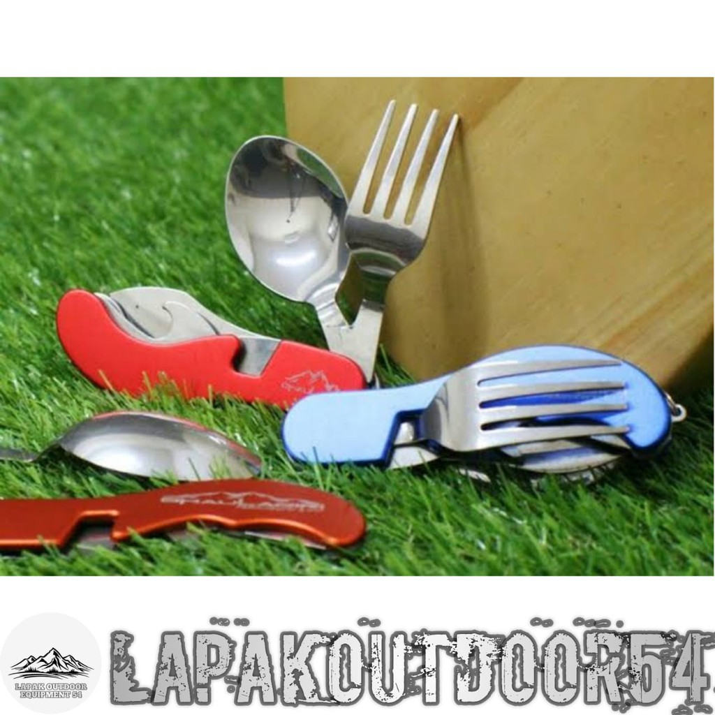 Sendok lipat multifungsi dhaulagiri/sendok lipat survival/sendok lipat camping